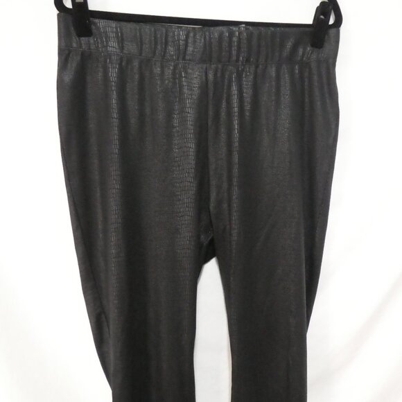 A - ADDITION ELLE | size 14-16 | Snakeskin Texture | Black High-Waist Leggings - Picture 6 of 16